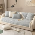 thumbnail image 2 of Sofa Cushions - Sofa Cover Stretch Quilted Faux Leather Slipcover for Recliner Armchair, Non-Slip Furniture Protector for Living Room, Machine Washable, 28X82 Inch Grey, 2 of 9
