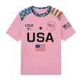 thumbnail image 4 of USA 250th Anniversary Shirt for Women American Flag Print T Shirts Fourth of July Clothes Casual Crewneck Summer Tops, 4 of 4