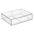 thumbnail image 7 of mDesign Wide Plastic Stackable Kitchen Storage Organizer Bin with Drawer, Clear, 7 of 7
