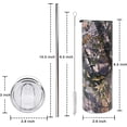 thumbnail image 2 of 4th of July tumbler American Flag Gifts -20 oz Patriotic Vacuum Insulated Stainless Steel Travel Tumblers,Patriotic Military Gifts For Veterans, Police, Fathers Day, 4th of July, 2 of 6
