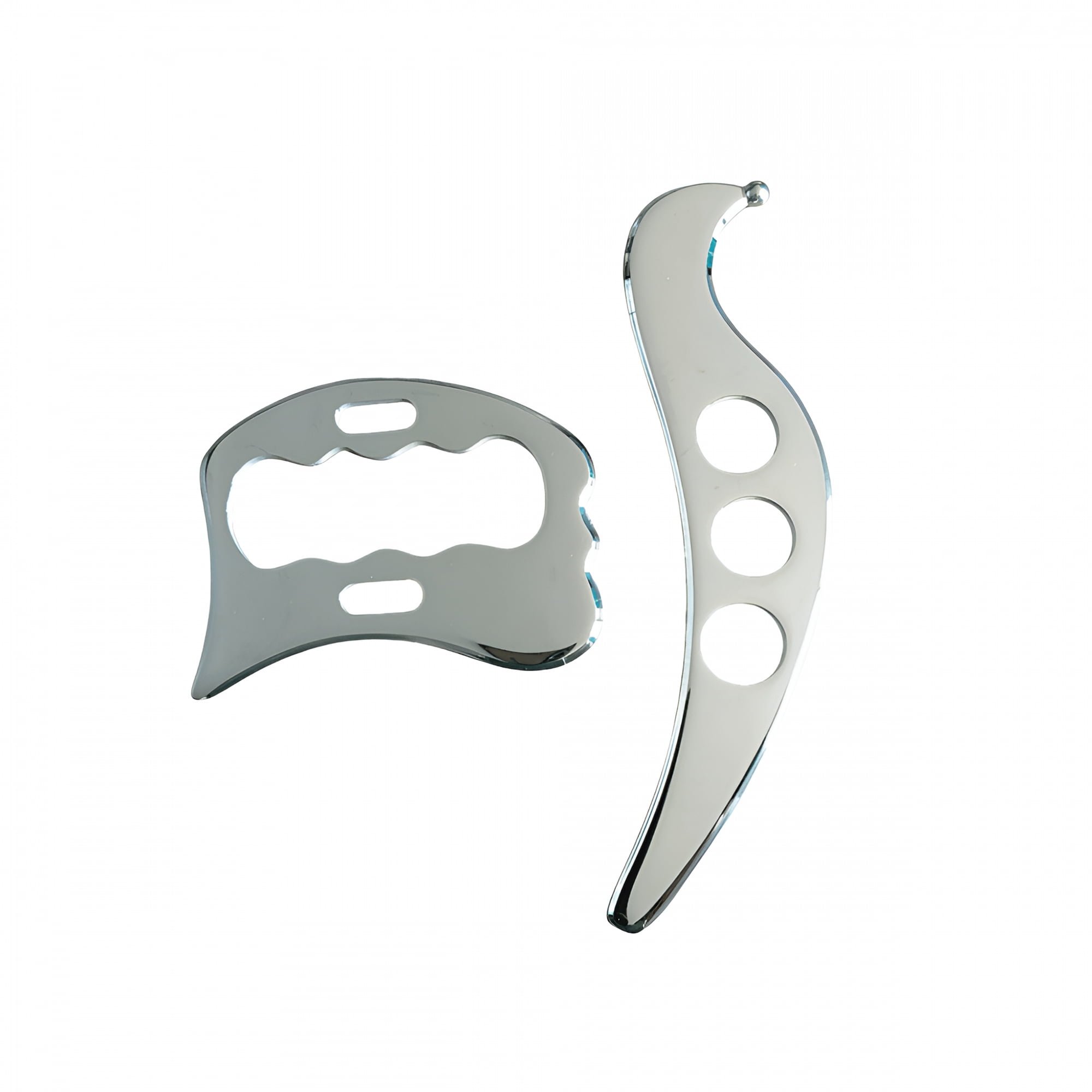 XIRQI 2026 New 2-In-1 Stainless Steel Gua Sha Muscle Scraper Tool,Myofascial Scraping Tools for Physical Therapy,Lymphatic Drainage Massager,Soft Tissue Massage Tool for Home,Spa,Gym,Clinic
