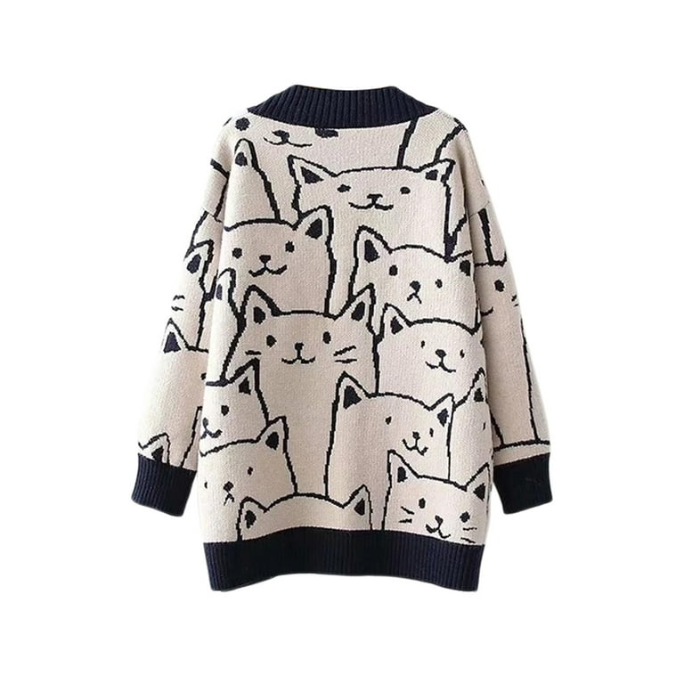 Cat sweater for women shop
