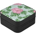 thumbnail image 3 of Coolnut Wild Flowers Travel Jewelry Case for Women Girls,PU Leather Mini Jewelry Organizer Jewelry Holder, Portable Travel Jewelry Box for Earrings, Rings, Bracelets and Necklaces Women Gifts, 3 of 7