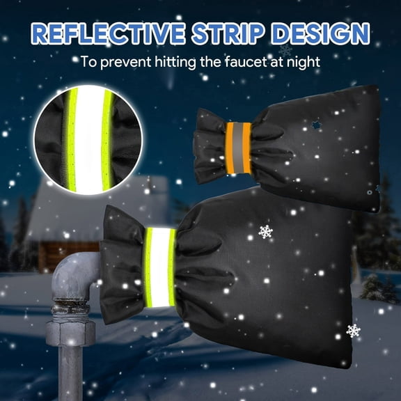 Msgweeeg Winter Outdoor Faucet Cover Antifreeze Insulated Faucet Protector for Cold Weather Freeze Protection Spigot Cover Insulation for Outside Water Tap