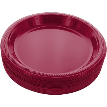100-Pack Heavy Duty White Plastic Plates Set - 50 Dinner (9") & 50 Dessert (7") Plates For Parties