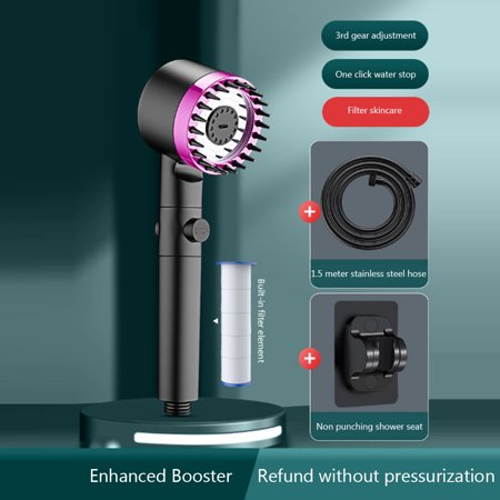 Coiry Filter Showerhead Adjustable 4 Modes Large Flow Shower Head ...