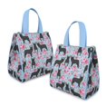 thumbnail image 2 of French Bulldog and Flower Insulated Lunch Bag for Women & Adults,Large Portable Soft Cooler Lunch Bag,Thermal Food Storage Tote with Pearl Cotton,8.66L,8.75x5.75x9.5 Inch, 2 of 6