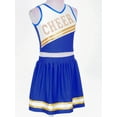 thumbnail image 5 of Alvivi Kids Girls Cheer Leader Costume Cheerleading Crop Top with Pleated Skirt Set 6-16, 5 of 7