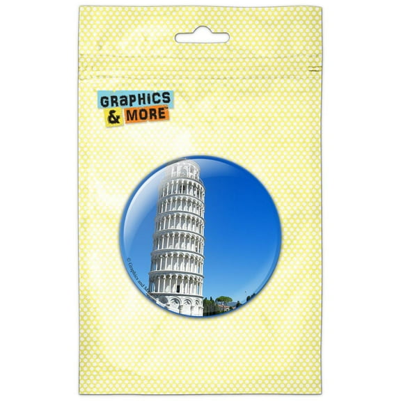 Leaning Tower of Pisa Italy Pinback Button Pin Badge