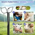 thumbnail image 2 of Animal Restraining Stand, Headpiece Adjustable, 20"-34" Leg Positioning, Metal Livestock Care Stand, Goat Holding Stand, For Safe Shearing, Hoof Trimming, Grooming, 2 of 8
