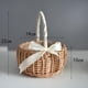 thumbnail image 2 of Canasta de Mimbre BLESIY Cesta Decorativa Portátil para Arreglos Florales, 2 of 4