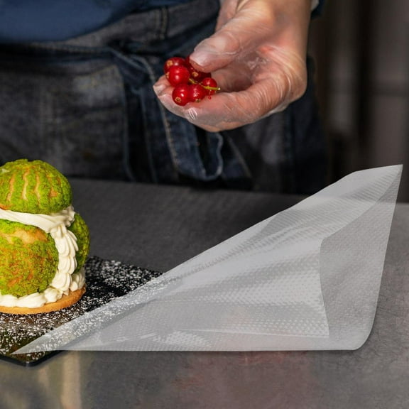 Masteelf Transparent PE Disposable Piping Bags for Baking Decoration 200pcs Small Clear Pastry Bags for Frosting and Icing