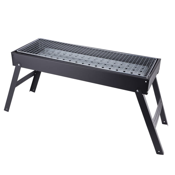 Parrilla De Barbacoa De Carbón, Parrilla De Barbacoa Plegable, Diseño Ligero De Ventilación Múltiple, Fácil Limpieza Para Picnic En El Hogar