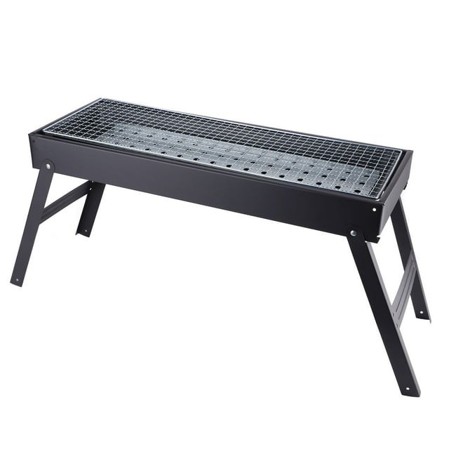 Parrilla De Barbacoa De Carbón, Parrilla De Barbacoa Plegable, Diseño Ligero De Ventilación Múltiple, Fácil Limpieza Para Picnic En El Hogar