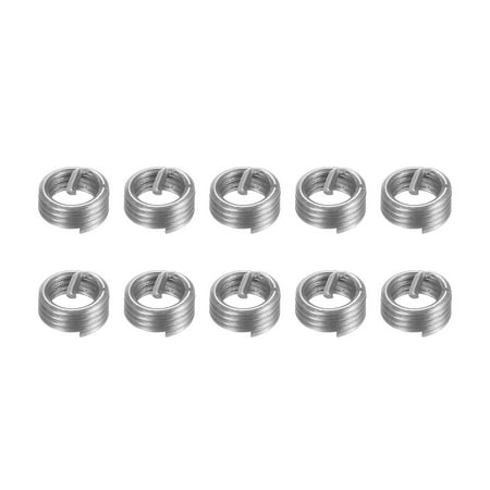 

Uxcell M3 x 0.5 1D 3mm 304 Stainless Steel Wire Thread Insert Threaded Sleeve 10 Pack
