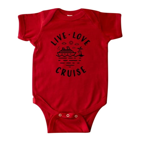 

Inktastic Live Love Cruise Gift Baby Boy or Baby Girl Bodysuit