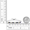 thumbnail image 7 of Gem Stone King 925 Silver and 10K Yellow Gold Sky Blue Aquamarine and Blue Sapphire Bracelet for Women | 2.40 Cttw | Gemstone March Birthstone | Round 4MM | Adjustable up to 9 inch, 7 of 7