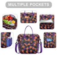 thumbnail image 2 of Purple Halloween Black Cats and Pumpkins Womens Lunch Box for Work,Insulated Large Lunch Bag for Tween and Teen,Loncheras Para Mujer,Leakproof Adult Lunch Bag for Work,Beach,Travel,Picnic,Camping, 2 of 7