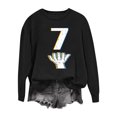 thumbnail image 2 of Cutuoiiu Sweatshirt for Women Long Sleeve 6-7 Print Solid Color Sport Shirts Gifts, 2 of 4