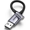 thumbnail image 1 of Adaptador de audio USB a conector de 3,5 mm, tarjeta de sonido UGREEN, 24 bits, 96 kHz, 1 of 9