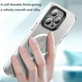 thumbnail image 6 of Magnetic Case for iPhone 15 Pro Phone Case Compatible with MagSafe Shockproof Protection Slim Translucent Matte Cover for iPhone 15 Pro 6.1" - White, 6 of 12