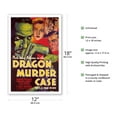 thumbnail image 2 of The Dragon Murder Case by S.S. Van Dine - Starring Warren William - Vintage Film Movie Poster c.1934 - Master Art Print (Unframed) 12in x 18in, 2 of 4