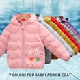 Winter Kids down Coat Baby Boy Cartoon Warm Eear Hooded Jacket Coats