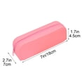 thumbnail image 3 of Hyknon Silicone Pencil Case Small Aesthetic Pencil Pouch with Zipper Waterproof Stationery Pen Bag for Makeup Classroom College Office, 3 of 6