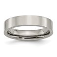 thumbnail image 1 of Titanium Flat 5mm Polished Band Ring 12.5 Size, 1 of 6