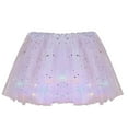 thumbnail image 2 of Idoravan Women's Basic Versatile Skirt Clearance Women Star Sequins Mesh Pleated Tulle Princess Skirt With LED Small Bulb Skirt, 2 of 7