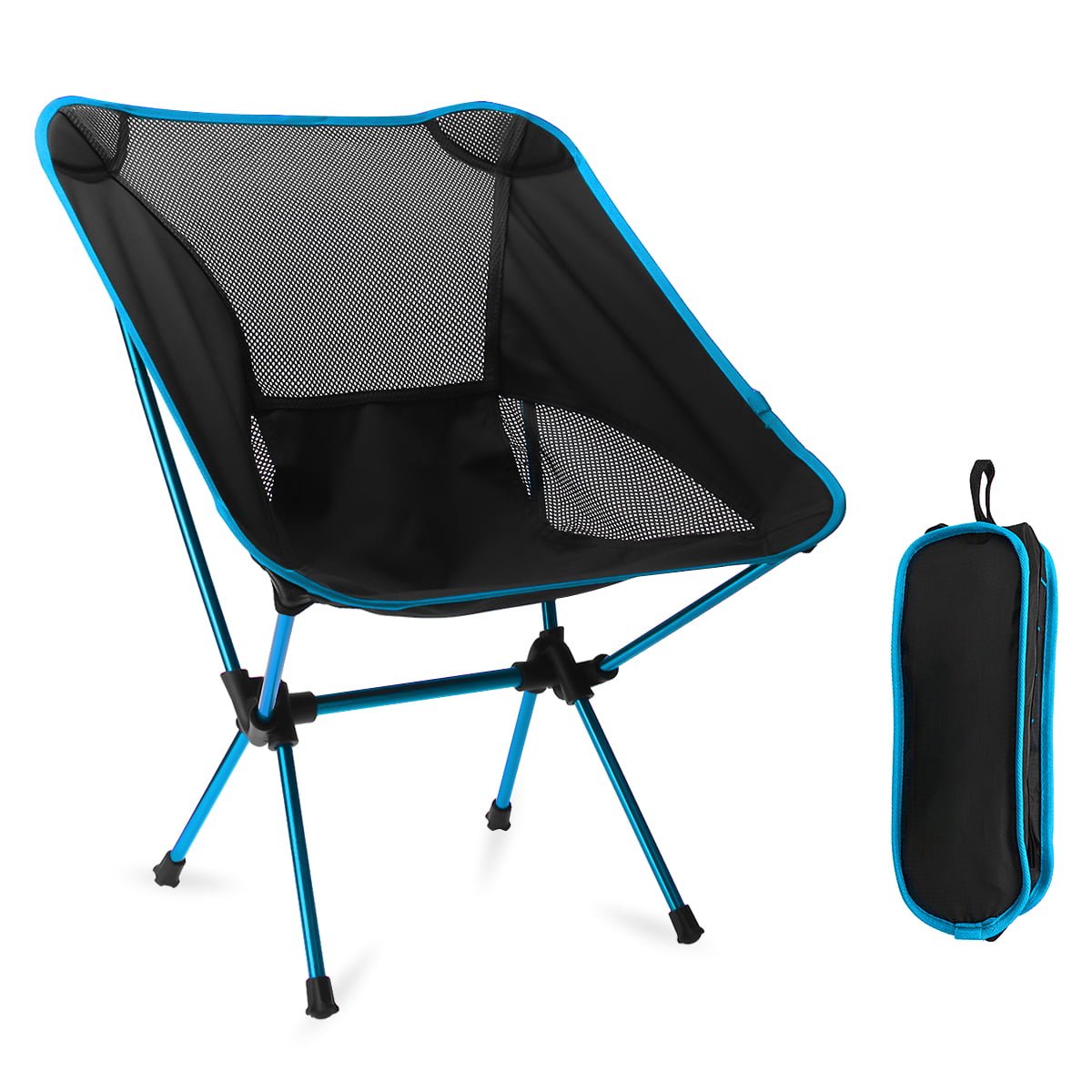 Portable Camping Chair, Outdoor Backpacking Chairs, Compact Foldable  Lightweight Backpack Chair with Storage Bag Packable Beach Chairs for  Outdoor, 