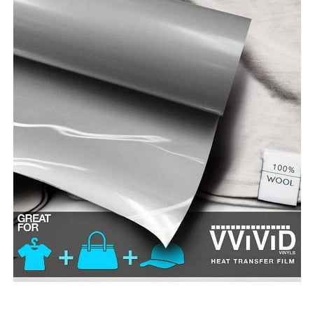Grey Iron On Letter Heat Transfer Paper Vinyl Decal Roll Heavy-Duty HTV Film 12