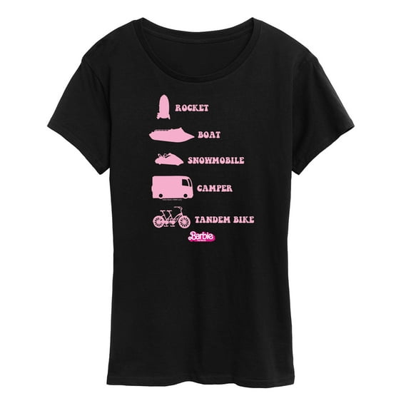 Barbie the Movie - Barbie Vehicles - Women's Short Sleeve Graphic T-Shirt