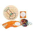 thumbnail image 1 of de madera, juguete educativo gráfico, juego de mesa, divertido juego de figuras para crear formas, rompecabezas para niños y niñas,, 1 of 9