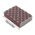 thumbnail image 3 of Emery Sponge Block for Kitchen Cleaning, Diamond Textured Abrasive Sanding Sponge for Descaling Rust Removal Polishing, Soft Sponge Base Fits Curved Flat Surfaces, Metal Wood Auto Paint Plastic, 3 of 8