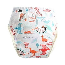 Utlike Girls Pants Cartoon Cute Baby Gauze Waterproof And Leak-Proof Diaper Baby Learning Pants Size 3 T-4 T