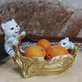 thumbnail image 2 of Adorables estatuas de tigres, adornos para el hogar, llaveros, esculturas de tigres. blanco, 2 of 9