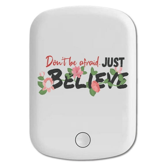 DistinctInk Magnetic Battery Pack, 5000 mAh Wireless Portable Charger with USB-C Cable, Compatible with MagSafe iPhone 14 / 13 / 12 Series - Don't Be Afraid Believe