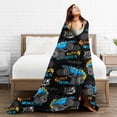 thumbnail image 3 of Truck Car Ultra Soft Cozy Flannel Blanket - Lightweight Warm Blankets - Pet Throw Blanket - for Adults Outdoor Travel, Indoor Bed Couch Sofa Room Decor All Seasons 40'''' x 50'''', 3 of 6