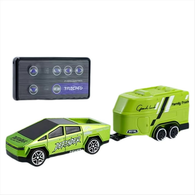Camión Monstruo Todoterreno RC 1:64, Minicoche de Escalada, Juguete Eléctrico de Control Remoto, Coche de Regalo Verde con Equipaje.