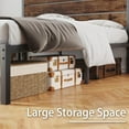 thumbnail image 4 of Full Bed Frame with Headboard and Footboard, Metal Full Bed Frame with Under Bed Storage, All-Metal Support System, No Box Spring Needed, Easy Assembly,Rustic Brown, 4 of 10