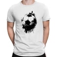 thumbnail image 2 of Soccer Ball Splash Men's White T-shirt, 2 of 3