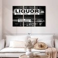 thumbnail image 2 of Elephant Stock Black Nevada Liquor Wall Art - Horizontal Multi Panel Canvas - Dining Room Wall Decor - Inspirational Typography Multi Panel - Black And White Decor By Philippe Hugonnard - 45" X 28", 2 of 4