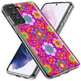 thumbnail image 2 of Mundaze - Case for Samsung Galaxy S23 Plus Slim Shockproof Hard Shell Soft TPU Heavy Duty Protective Phone Cover - Groovy Cute Pink Flowers, 2 of 5