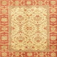thumbnail image 1 of Ahgly Company Indoor Square Abstract Chrome Gold Yellow Oriental Area Rugs, 6' Square, 1 of 6