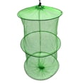 thumbnail image 1 of Folding Round Metal Frame Nylon Mesh Bait Trap Cast Fish Net Fishing Landing Tackle Accessory Tool 3 hoops 29*50, 1 of 8