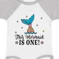 thumbnail image 4 of Inktastic Mermaid 1st Birthday 1 Year Old Girls Baby Bodysuit, 4 of 5