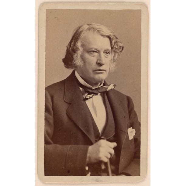 Portrait of Charles Sumner 2 - Vivid Imagery-12 Inch BY 18 Inch Laminated Poster With Bright Colors And Vivid Imagery-Fits Perfectly In Many Attractive Frames