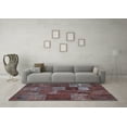 thumbnail image 3 of Ahgly Company Indoor Square Patchwork Light Blue Transitional Area Rugs, 3' Square, 3 of 4