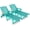 BABY BLUE, variant on Lounge Chair Outdoor with Wheels Oversized Chaise Lounge Chair HDPE 6 Positions Cup Holder for Patio Pool Blue